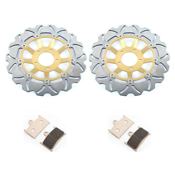 Front Brake Discs Rotors Pads For SUZUKI GSXR 750 88-93 89 90 91 92 GSXR 1100 89-92 90 91