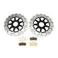 thumbnail image 1 of Front Brake Discs Rotors Pads For SUZUKI GSXR 750 96-99 GSXR 1000 01-02 GSX 1300 R GSXR 1300 Hayabusa 99-07 01 02 03 04 05 06, 1 of 5