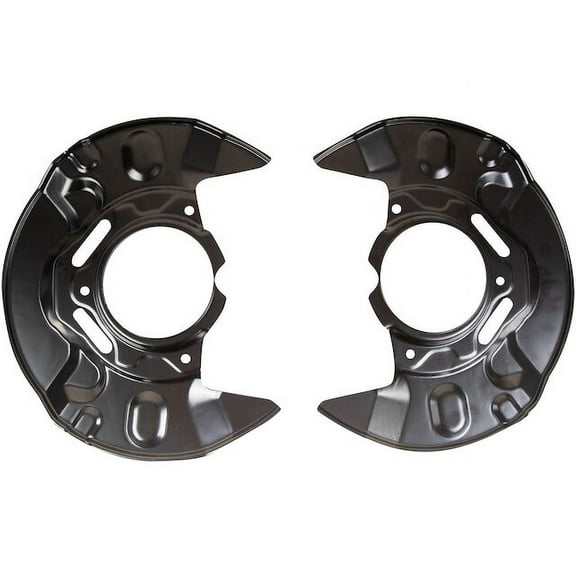 Front Brake Dust Shield 2 Piece - Compatible with 2003 - 2008 Toyota Corolla 2004 2005 2006 2007