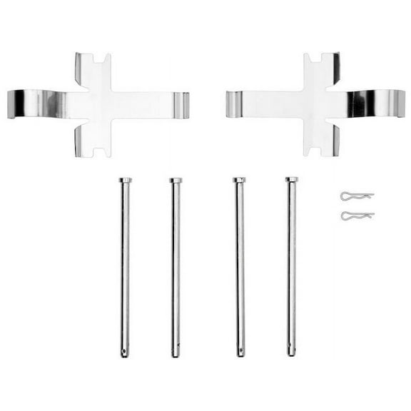 Front Brake Hardware Kit - Compatible with 1989 - 1996 Nissan 300ZX Turbocharged 1990 1991 1992 1993 1994 1995