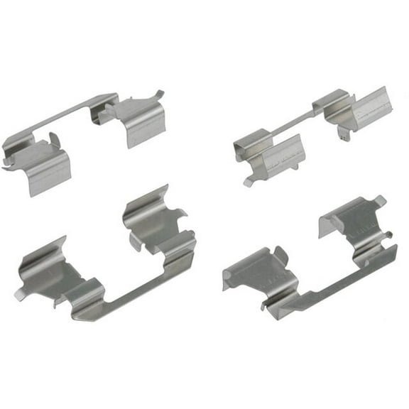 Front Brake Hardware Kit - Compatible with 1996 - 2011 Honda Civic 1997 1998 1999 2000 2001 2002 2003 2004 2005 2006 2007 2008 2009 2010