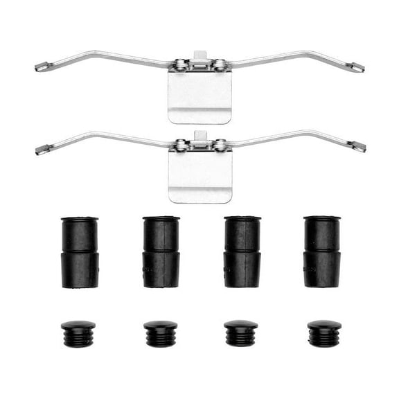 Front Brake Hardware Kit - Compatible with 2006 - 2011 Saab 9-3 Aero 2.8L V6 - Dynamic Friction