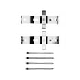 thumbnail image 1 of Front Brake Hardware Kit - Compatible with 2007 - 2015 Mercedes-Benz E63 AMG - Dynamic Friction, 1 of 2