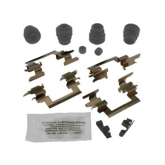 Front Brake Hardware Kit - Compatible with 2007 - 2017 Jeep Compass MK 2008 2009 2010 2011 2012 2013 2014 2015 2016