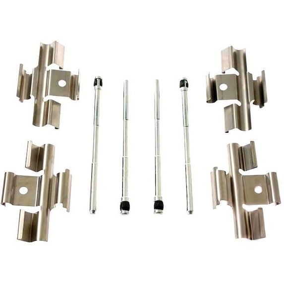 Front Brake Hardware Kit - Compatible with 2009 - 2019 Nissan GT-R 2010 2011 2012 2013 2014 2015 2016 2017 2018
