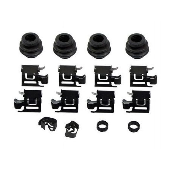 Front Brake Hardware Kit - Compatible with 2011 - 2022 Toyota Corolla Hybrid LE 1.8L 4-Cylinder 2012 2013 2014 2015 2016 2017 2018 2019 2020 2021