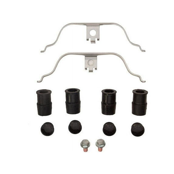 Front Brake Hardware Kit - Compatible with 2016 - 2018 Audi A6 - Dynamic Friction