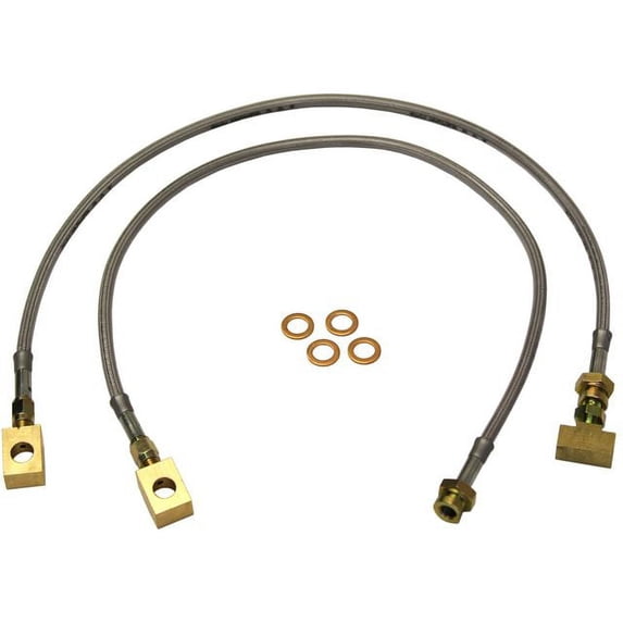 Front Brake Hose - Compatible with 1990 - 1997 Ford F-350 1991 1992 1993 1994 1995 1996