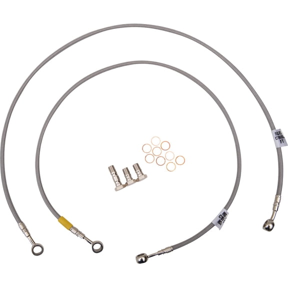 Front Brake Line Kit (2 Line) Compatible With 05-08 SUZUKI SV650