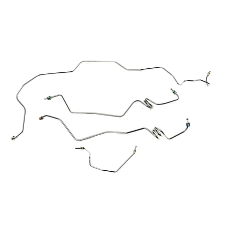Front Brake Line Kit - Fits 83-87 Grand National - Stainless - The Stop Shop