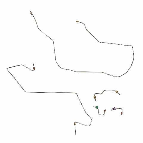 Front Brake Line Kit For Dodge Ram 1500 1994-1995 w/ 4WD Rear ABS-WKT9403SS