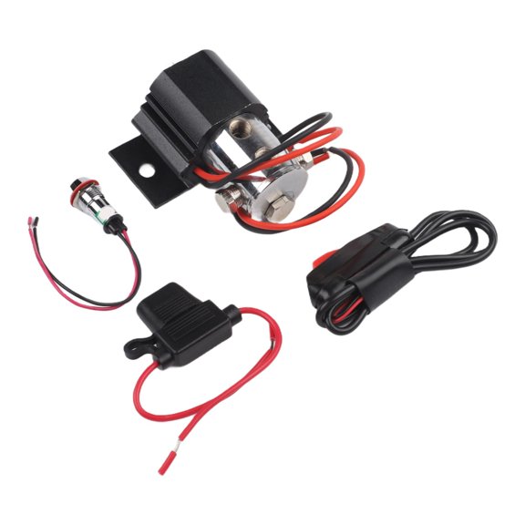 Front Brake Line Lock Kit 1000 PSI Metal Construction Roll Control Hill Holder Racing Burnout Tire Lock for FORD For MUSTANG 12-16V Systems Fit Blue Red Silver Black(Black)