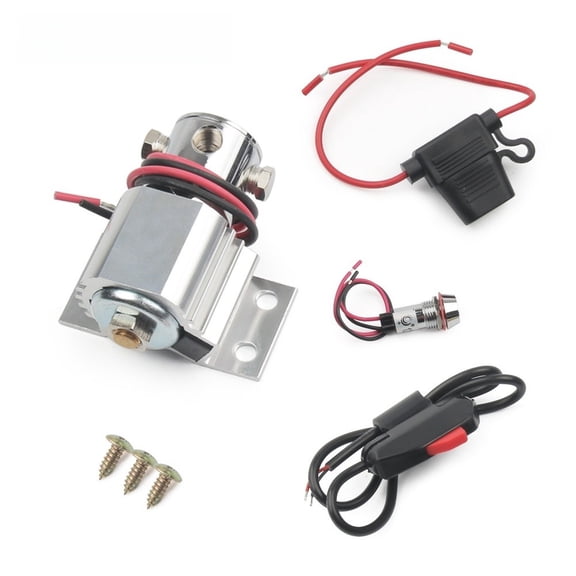 Front Brake Line Lock Kit 1000 PSI Metal Construction Roll Control Hill Holder Racing Burnout Tire Lock for FORD For MUSTANG 12-16V Systems Fit Blue Red Silver Black(Silver)