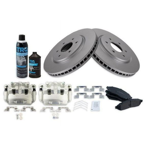 Front Brake Pad Rotor and Caliper Set - Compatible with 2005 - 2018 Nissan Frontier 4.0L V6 2006 2007 2008 2009 2010 2011 2012 2013 2014 2015 2016 2017