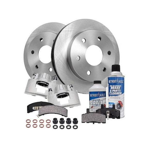 Front Brake Pad Rotor and Caliper Set - Compatible with 1988 - 1998 GMC K2500 1989 1990 1991 1992 1993 1994 1995 1996 1997