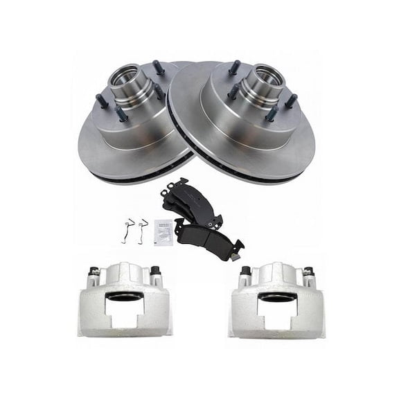 Front Brake Pad Rotor and Caliper Set - Compatible with 1990 - 2002 Chevy Astro AWD 1991 1992 1993 1994 1995 1996 1997 1998 1999 2000 2001