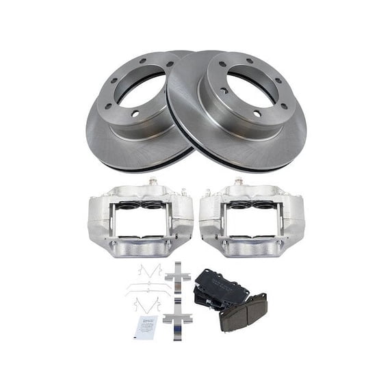 Front Brake Pad Rotor and Caliper Set - Compatible with 1995 - 1998 Toyota Tacoma 4WD 1996 1997