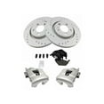 thumbnail image 1 of Front Brake Pad Rotor and Caliper Set - Compatible with 1998 - 2006, 2009 - 2010 Volkswagen Beetle TDI 1999 2000 2001 2002 2003 2004 2005, 1 of 2