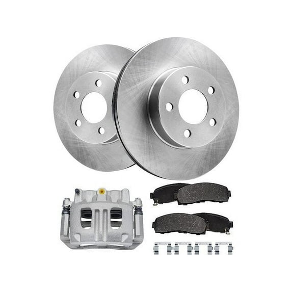 Front Brake Pad Rotor and Caliper Set - Compatible with 2001 - 2002 Ford Explorer Sport Base 4WD
