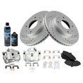 thumbnail image 1 of Front Brake Pad Rotor and Caliper Set - Compatible with 2002 - 2005 Hyundai Elantra 2003 2004, 1 of 2