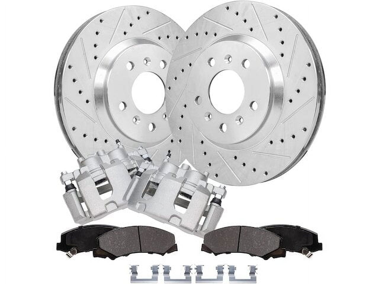 2006 Chevy Impala Brake Pads And Rotors Front Brake Pad Rotor and Caliper Set - Compatible with 2006 - 2013