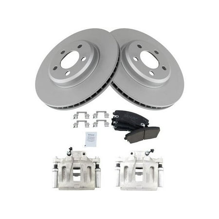 Front Brake Pad Rotor and Caliper Set - Compatible with 2006 - 2018 Dodge Charger RWD 2007 2008 2009 2010 2011 2012 2013 2014 2015 2016 2017