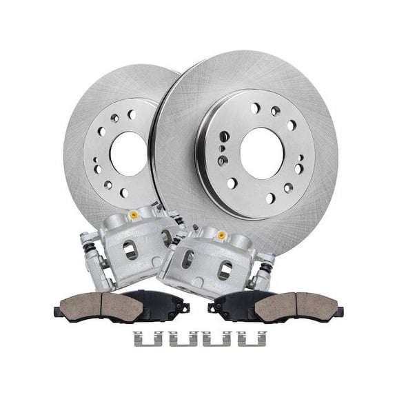 Front Brake Pad Rotor and Caliper Set - Compatible with 2007 - 2008 Chevy Avalanche