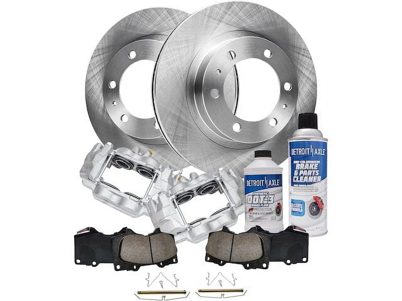 Front Brake Pad Rotor and Caliper Set Compatible with 2007 2014