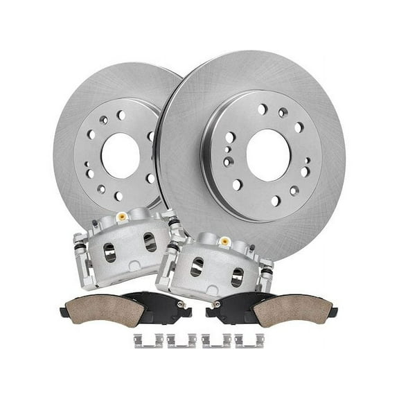 Front Brake Pad Rotor and Caliper Set - Compatible with 2008 - 2014 GMC Yukon XL 1500 2009 2010 2011 2012 2013