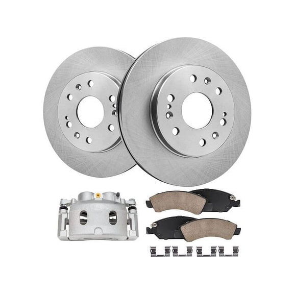Front Brake Pad Rotor and Caliper Set - Compatible with 2008 - 2020 GMC Yukon 2009 2010 2011 2012 2013 2014 2015 2016 2017 2018 2019