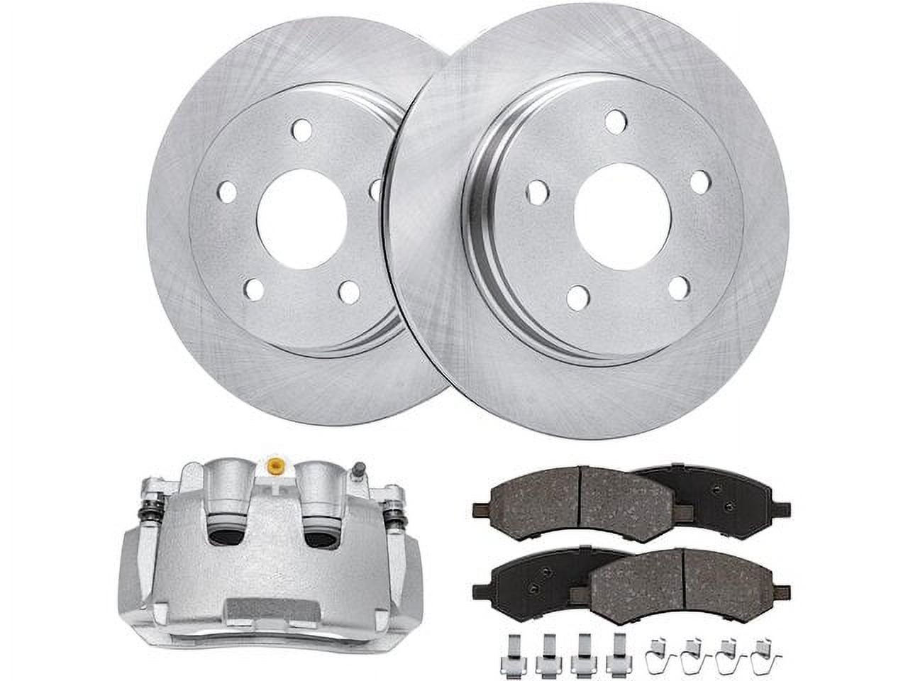 Front Brake Pad Rotor and Caliper Set Compatible with 2009 2010