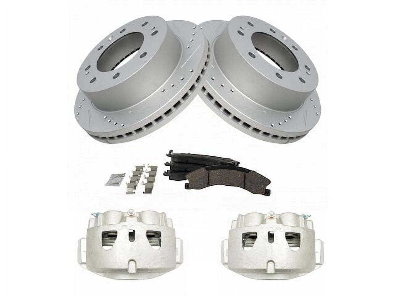 8pc 13.98" Front 14.17" Rear Rotors Brake Pads For Silverado Sierra 2500 3500 Hd - Foto 5