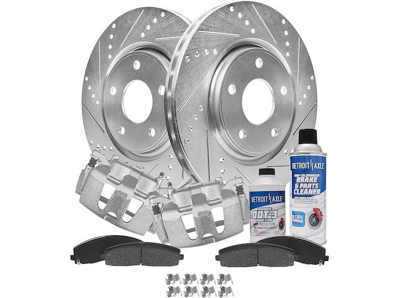 Front Brake Pad Rotor and Caliper Set Compatible with 2012 2016