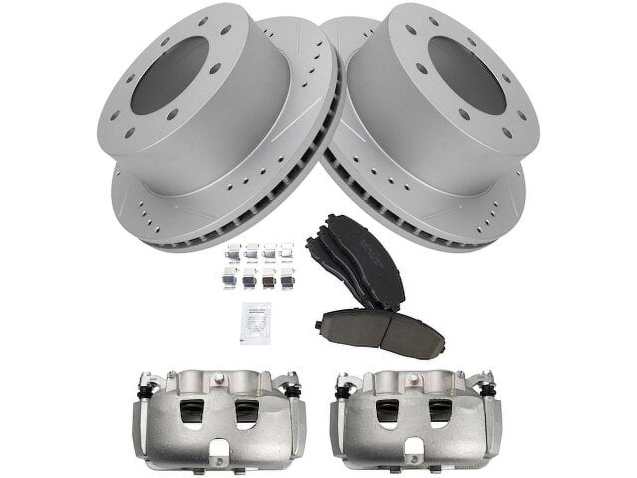 Front Brake Pad Rotor and Caliper Set - Compatible with 2013 - 2019 ...