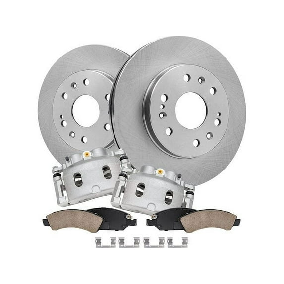 Front Brake Pad Rotor and Caliper Set - Compatible with 2015 - 2020 Chevy Suburban 2016 2017 2018 2019