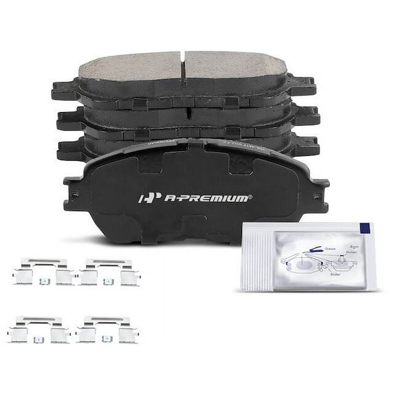 Front Brake Pad Set 4 - Compatible with 2004 - 2010 Toyota Sienna - Autopart Premium