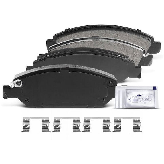 Front Brake Pad Set 4 - Compatible with 2005 - 2018 GMC Sierra 1500 - Autopart Premium