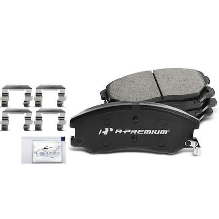 Front Brake Pad Set 4 - Compatible with 2007 - 2009 Pontiac Torrent - Autopart Premium