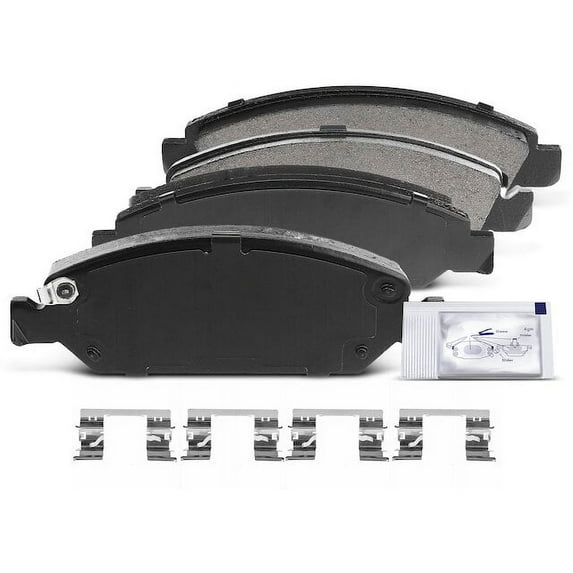 Front Brake Pad Set 4 - Compatible with 2008 - 2013 Chevrolet Avalanche - Autopart Premium