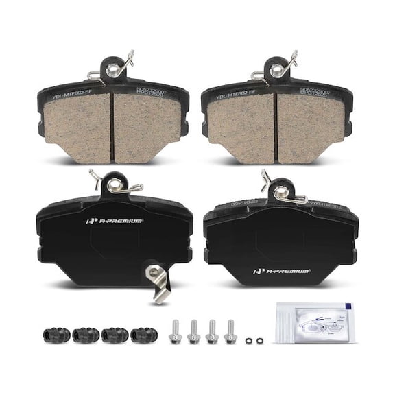Front Brake Pad Set 4 - Compatible with 2008 - 2015 Smart Fortwo 2009 2010 2011 2012 2013 2014