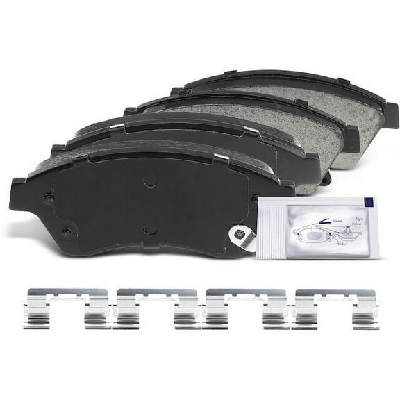 Front Brake Pad Set 4 - Compatible with 2012 - 2017 Chevy Sonic 2013 2014 2015 2016