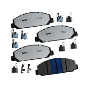 Front Brake Pad Set - Compatible with 2001 - 2010, 2012 - 2021 Isuzu NPR-HD 2002 2003 2004 2005 2006 2007 2008 2009 2013 2014 2015 2016 2017 2018 2019 2020