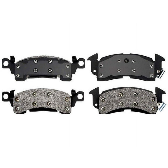 Front Brake Pad Set - Compatible with 1967, 1969 - 1978 Oldsmobile Cutlass 1970 1971 1972 1973 1974 1975 1976 1977