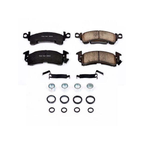 Front Brake Pad Set - Compatible with 1971 - 1974 Chevy C20 Pickup 1972 1973