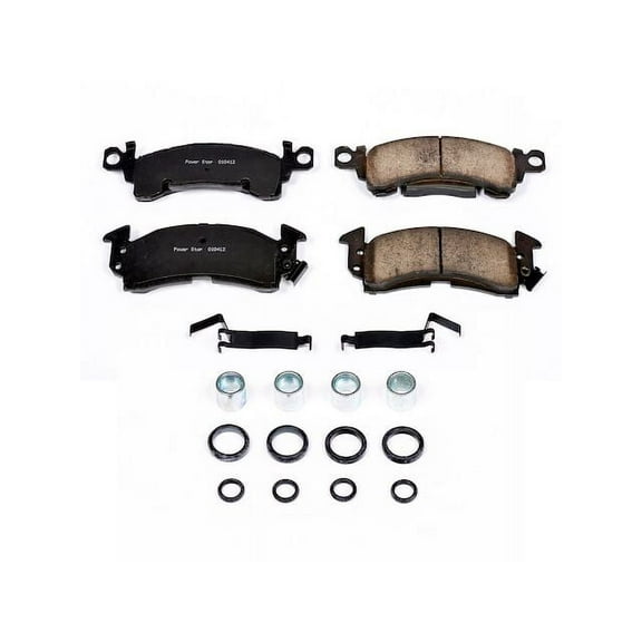 Front Brake Pad Set - Compatible with 1971 - 1986 Chevy K10 Suburban 1972 1973 1974 1975 1976 1977 1978 1979 1980 1981 1982 1983 1984 1985