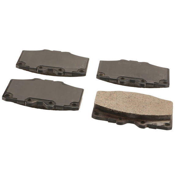 Front Brake Pad Set - Compatible with 1975 - 1990 Toyota Land Cruiser Base 1976 1977 1978 1979 1980 1981 1982 1983 1984 1985 1986 1987 1988 1989