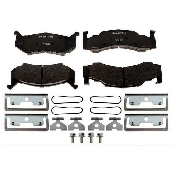 Front Brake Pad Set - Compatible with 1981 - 1993 Dodge D250 1982 1983 1984 1985 1986 1987 1988 1989 1990 1991 1992