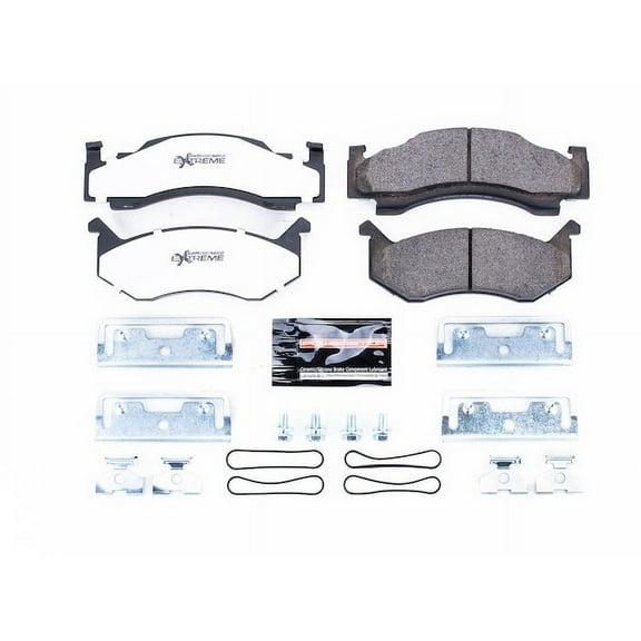 Front Brake Pad Set - Compatible with 1981 - 1993 Dodge D350 1982 1983 1984 1985 1986 1987 1988 1989 1990 1991 1992