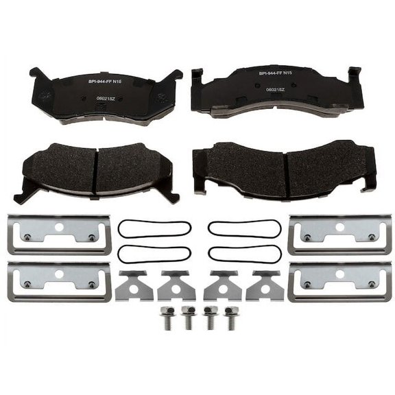 Front Brake Pad Set - Compatible with 1982 - 1989 Dodge W350 1983 1984 1985 1986 1987 1988