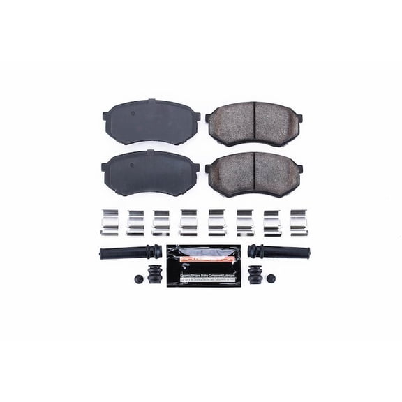 Front Brake Pad Set - Compatible with 1984 - 1986 Dodge Conquest - Power Stop